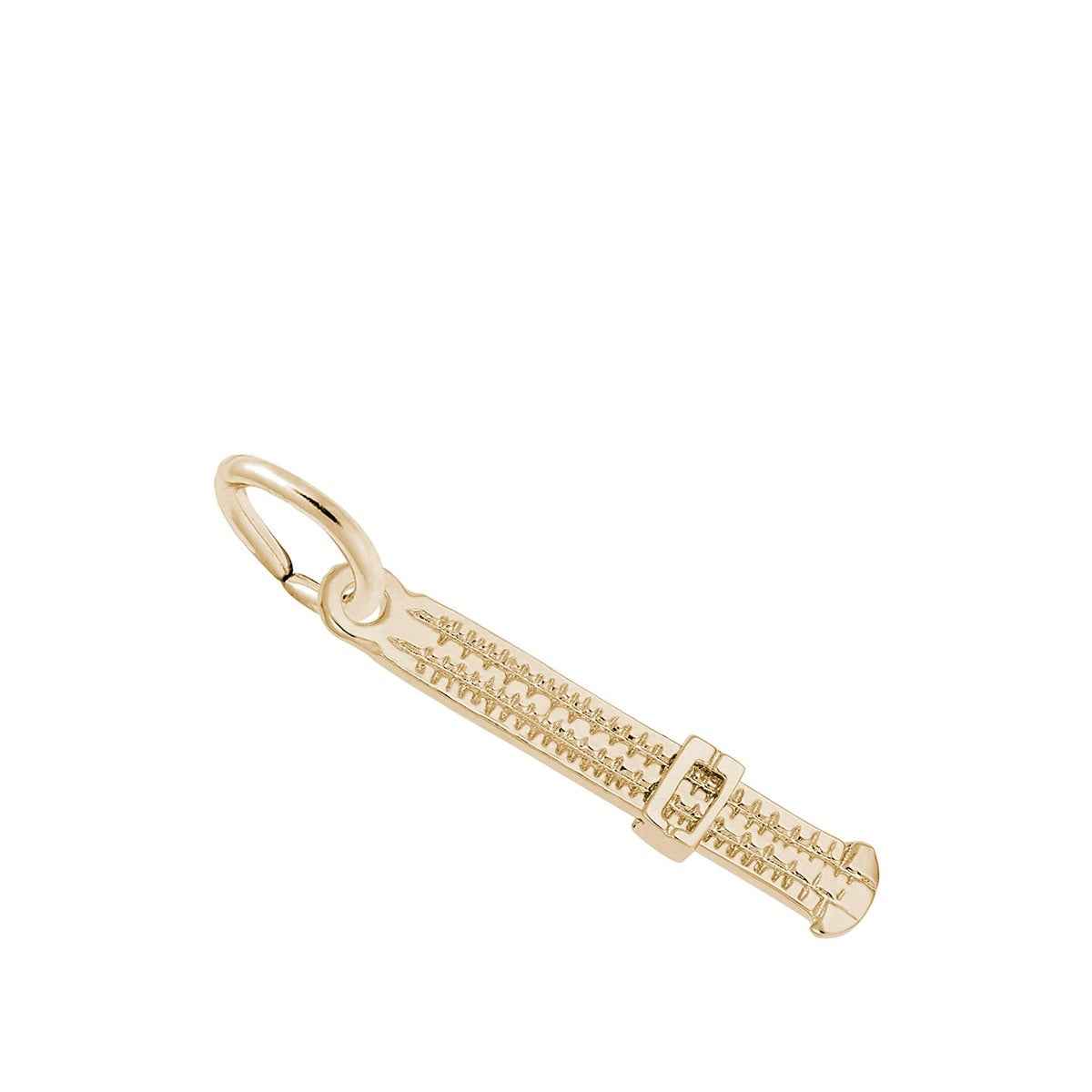 Slide Rule Charm in 14K Yellow Gold