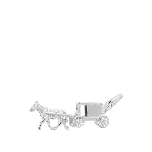 Amish Wagon Charm Sterling Silver
