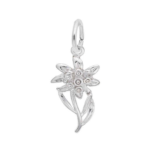 Edelweiss Charm in Sterling Silver