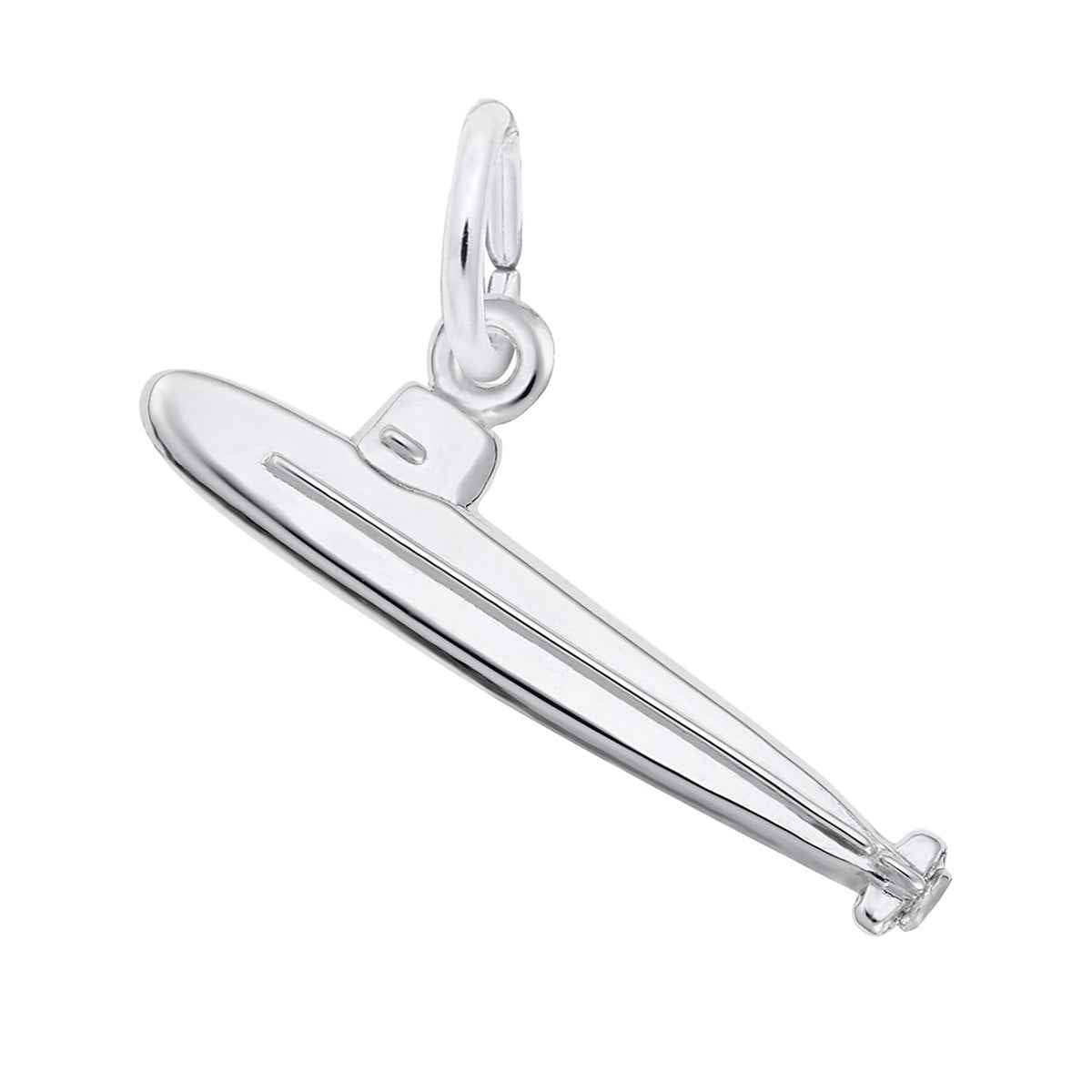 Submarine Charm in Sterling Silver