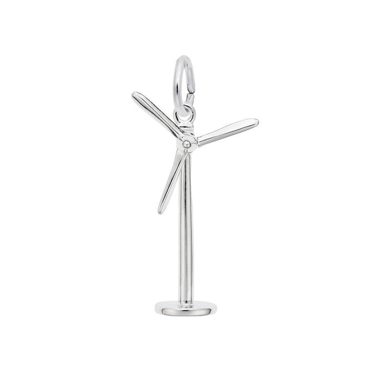 Power Windmill Charm Sterling Silver
