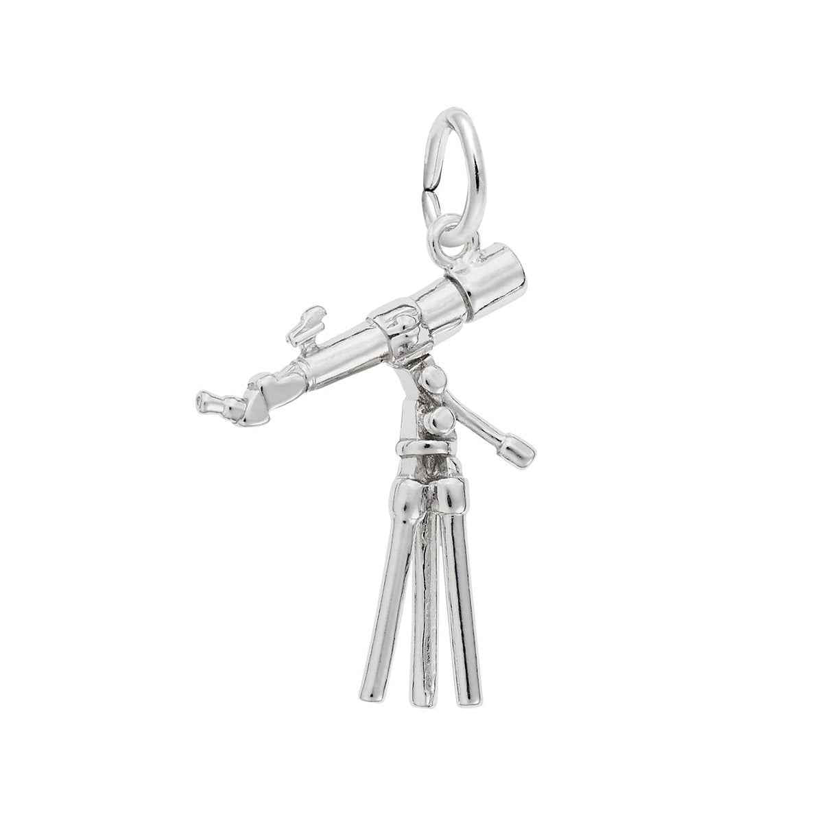 Telescope Charm in Sterling Silver
