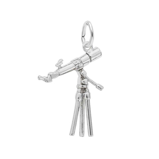 Telescope Charm in Sterling Silver