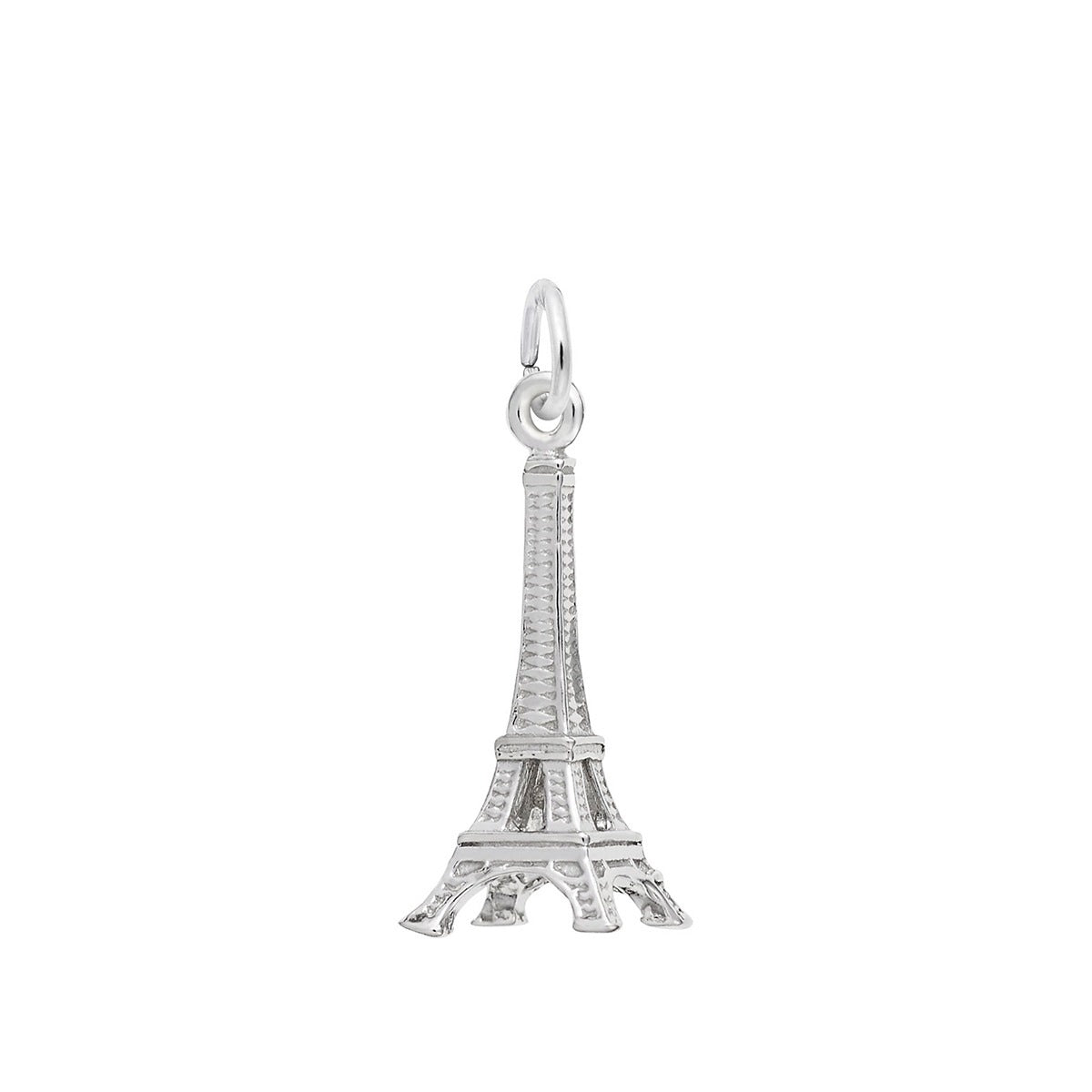 3D Eiffel Tower Charm Sterling Silver