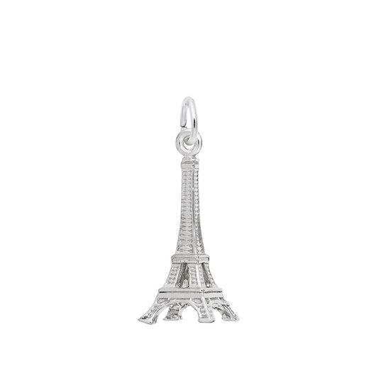 3D Eiffel Tower Charm Sterling Silver