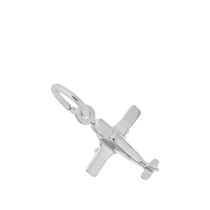 Single Engine Airplane Charm Sterling Silver