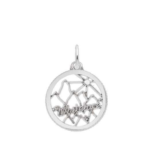 Whiteface Mountain Charm in Sterling Silver