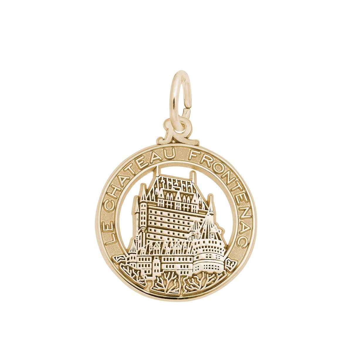 Chateau Frontenac Charm in 14K Yellow Gold