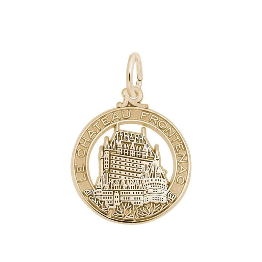 Chateau Frontenac Charm in 14K Yellow Gold
