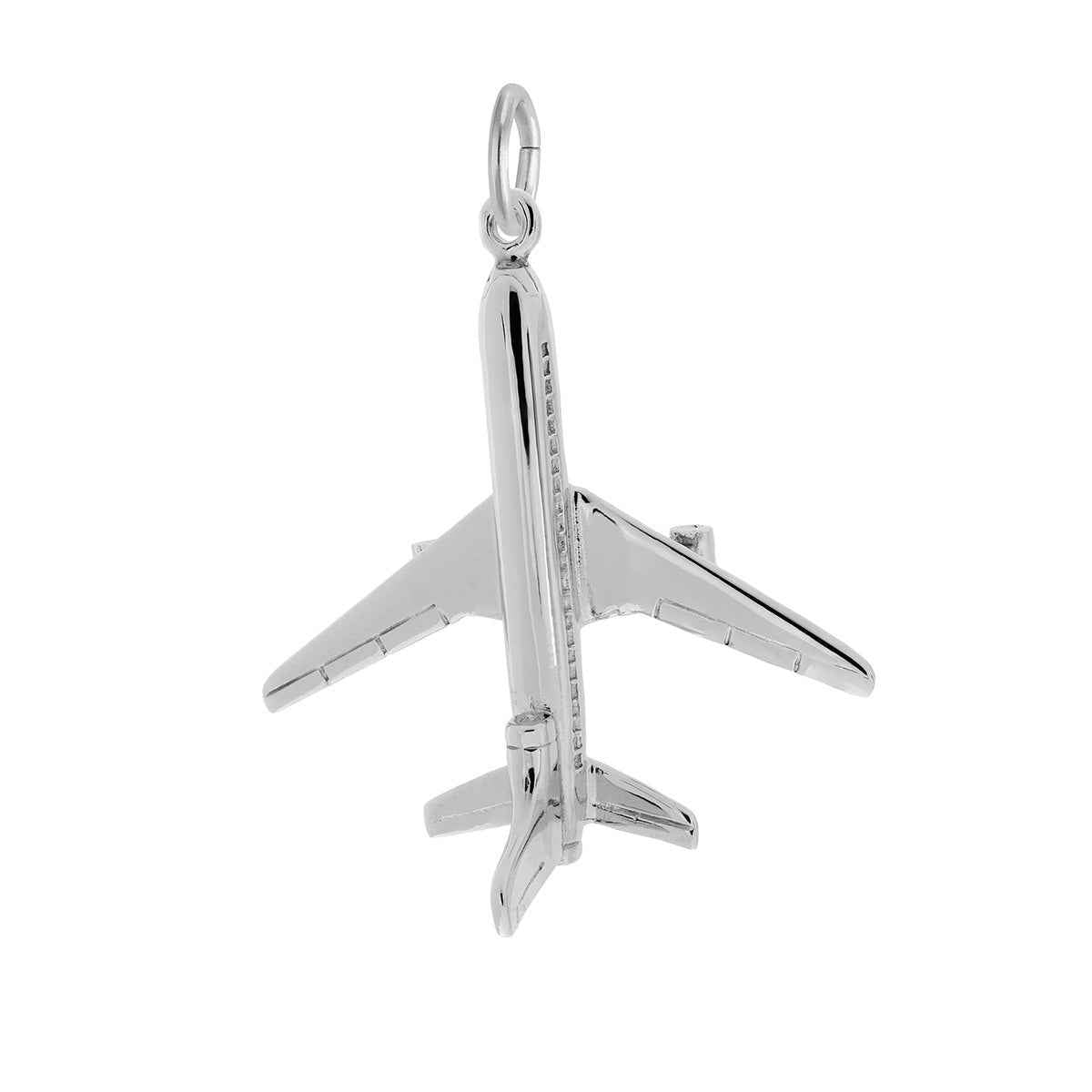Jet Charm in Sterling Silver
