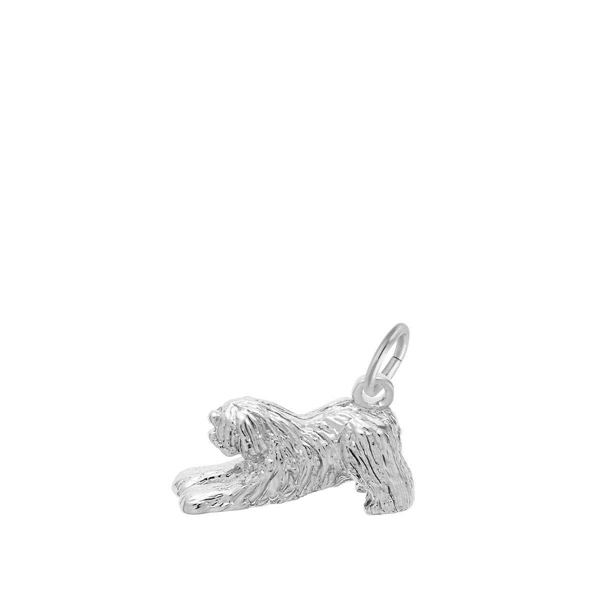 Old English Sheepdog Charm in Sterling Silver
