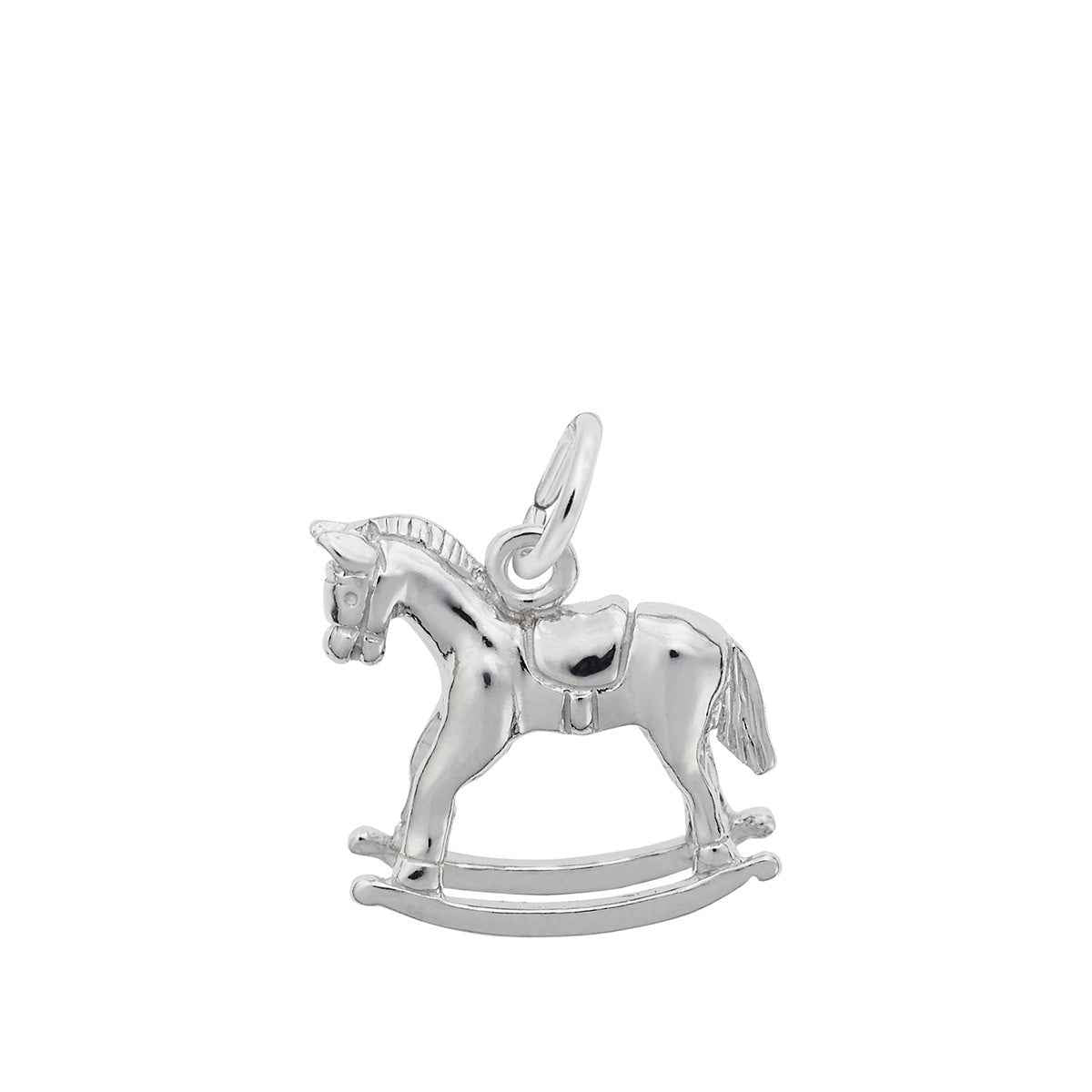 Rocking Horse Charm in Sterling Silver