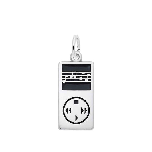 Personal Listening Device Charm in Sterling Silver