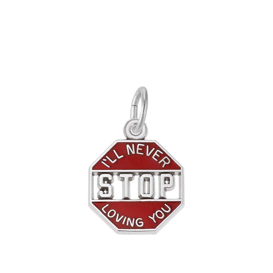I'll Never Stop Loving Charm in Sterling Silver
