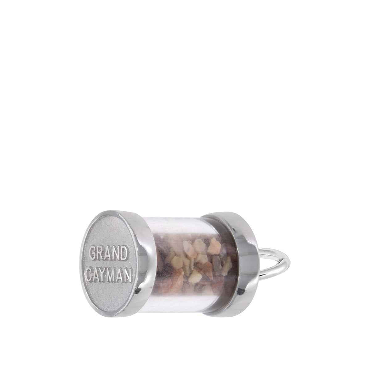 Grand Cayman Sand Capsule Charm in Sterling Silver
