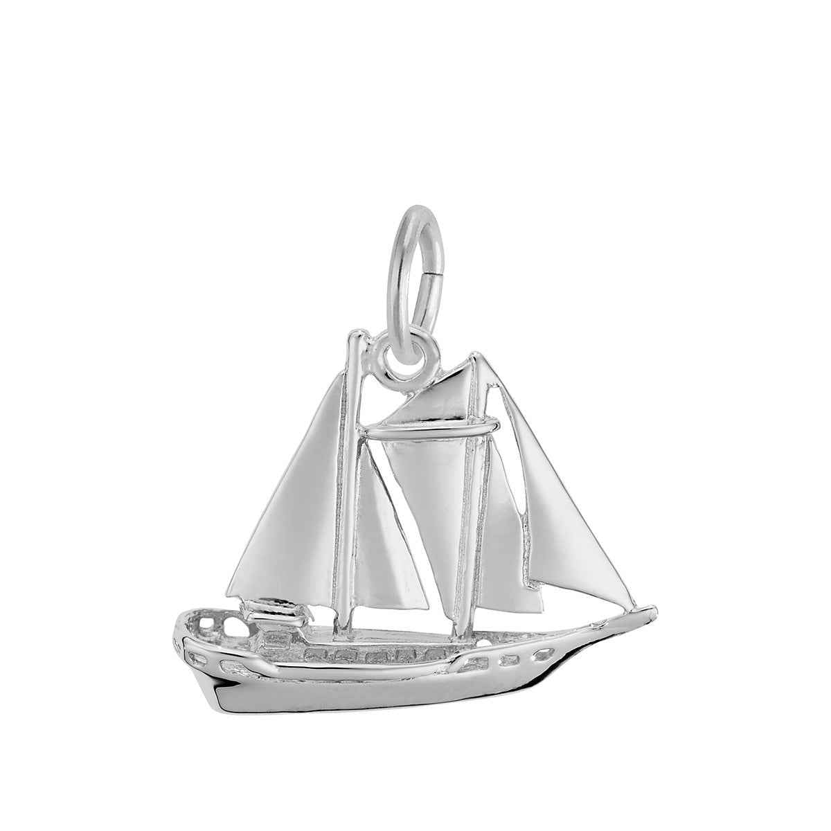 Schooner Charm in Sterling Silver