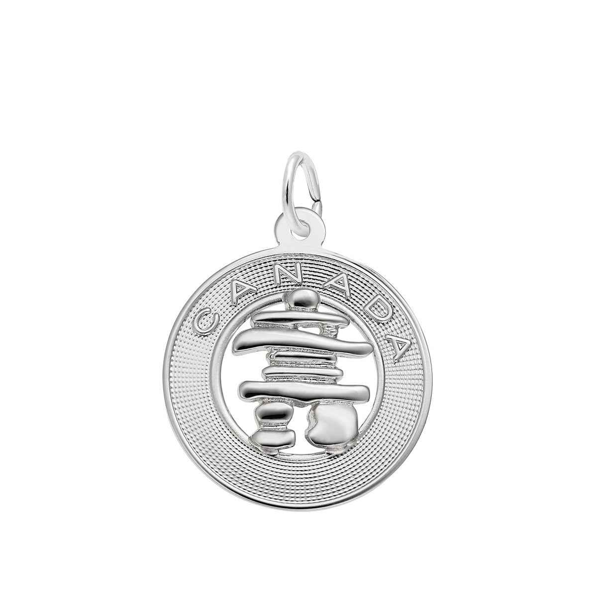Canada Inukshuk Charm in Sterling Silver