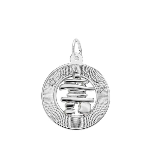 Canada Inukshuk Charm in Sterling Silver