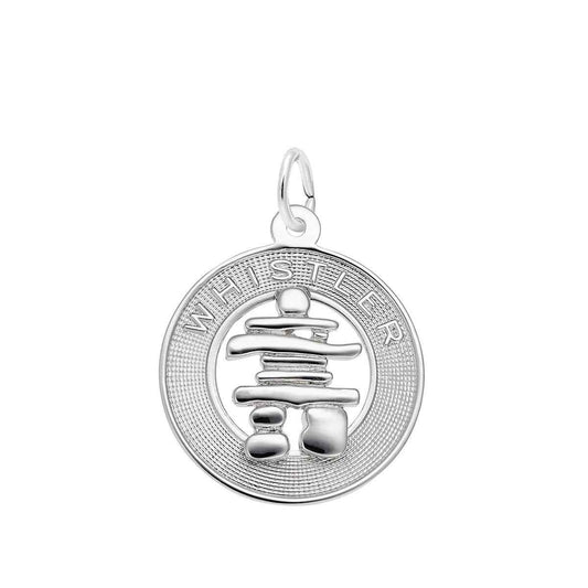 Whistler Inukshuk Charm in Sterling Silver