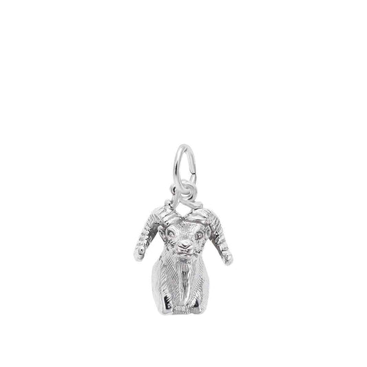 Sheep Head Charm in Sterling Silver