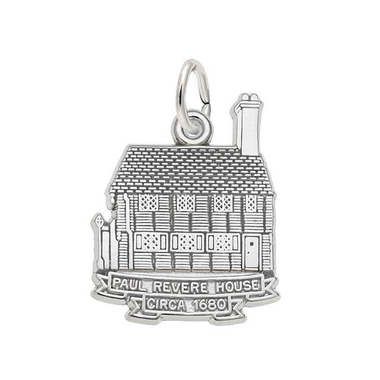 Paul Revere House Charm in Sterling Silver
