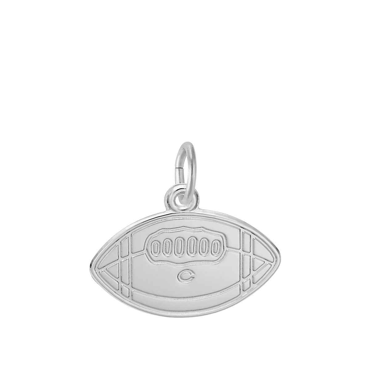 College Football Charm in Sterling Silver