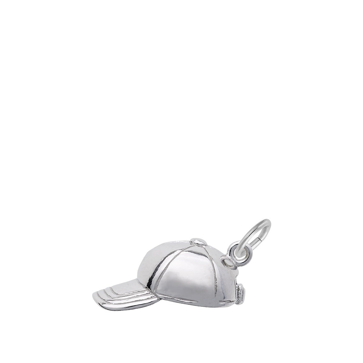 Baseball Cap Charm Sterling Silver