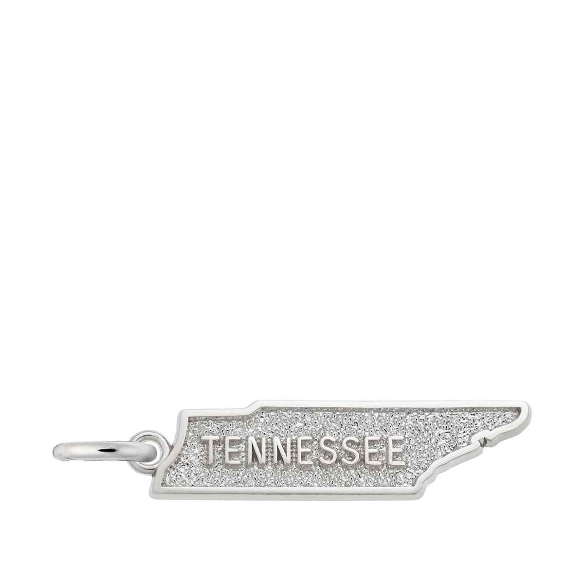 Tennessee Map Charm in Sterling Silver