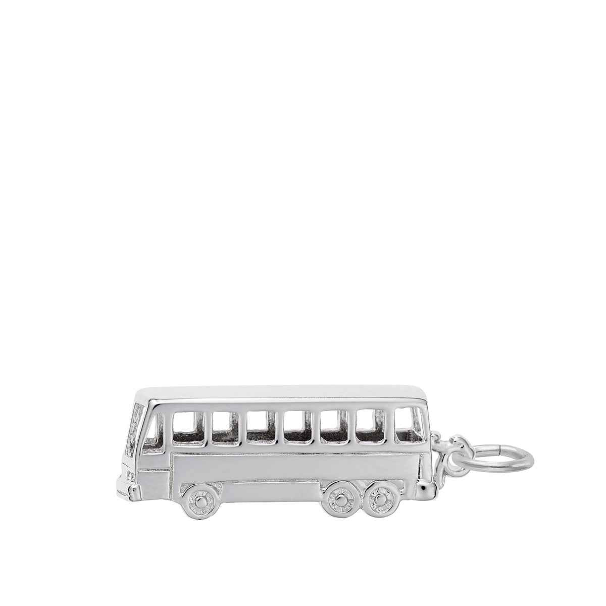 Bus Charm in Sterling Silver