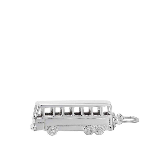 Bus Charm in Sterling Silver