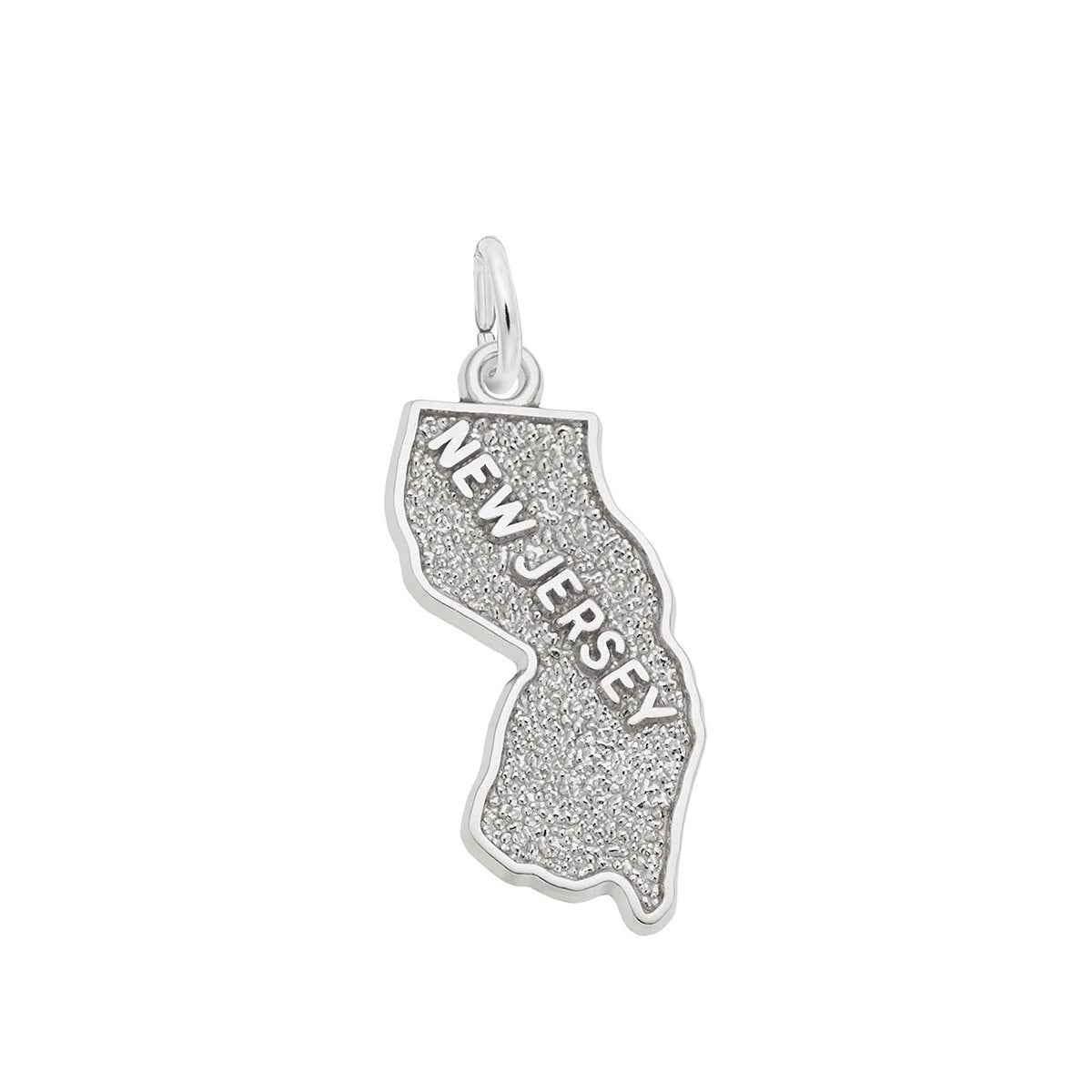 New Jersey Charm in Sterling Silver