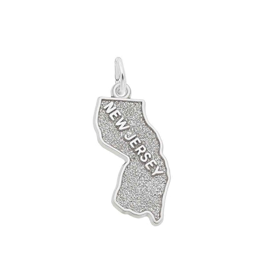 New Jersey Charm in Sterling Silver