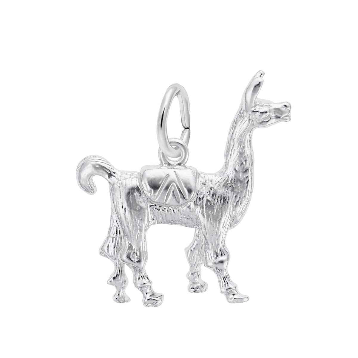 Llama Charm in Sterling Silver
