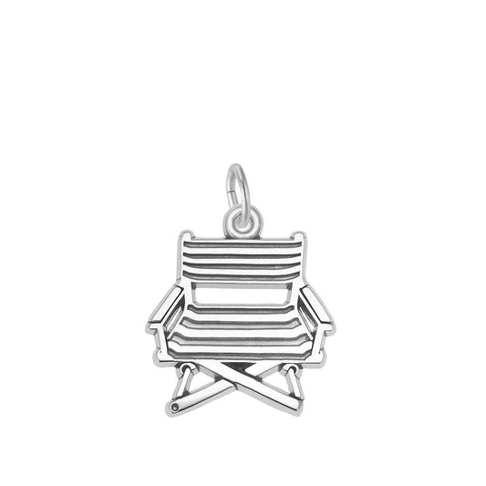 Directors Chair Charm in Sterling Silver