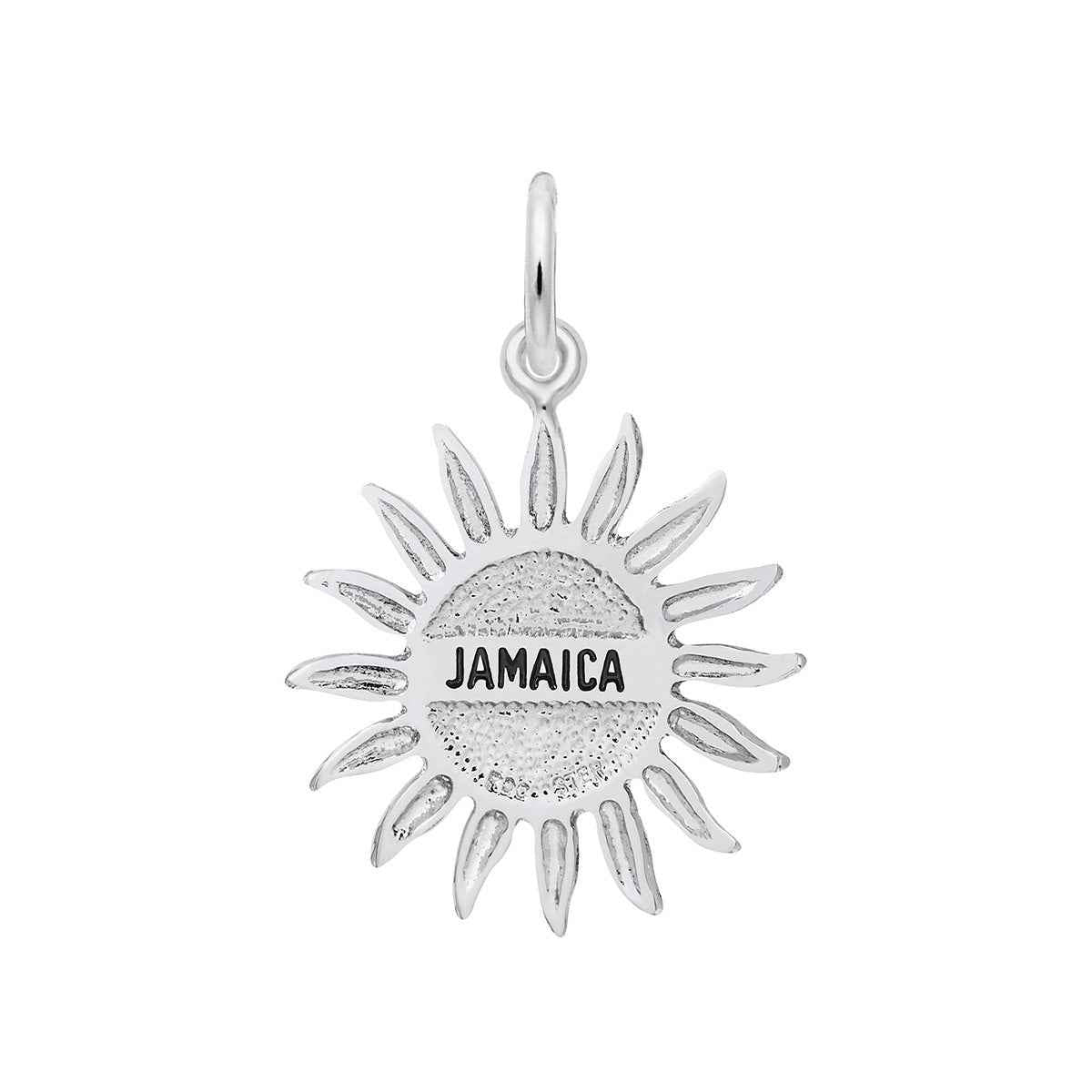 Jamaica Sun Large Charm in Sterling Silver