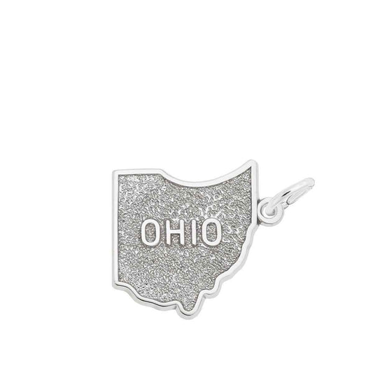 Ohio Charm in Sterling Silver