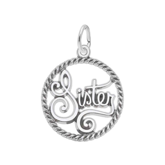 Sister Charm in Sterling Silver