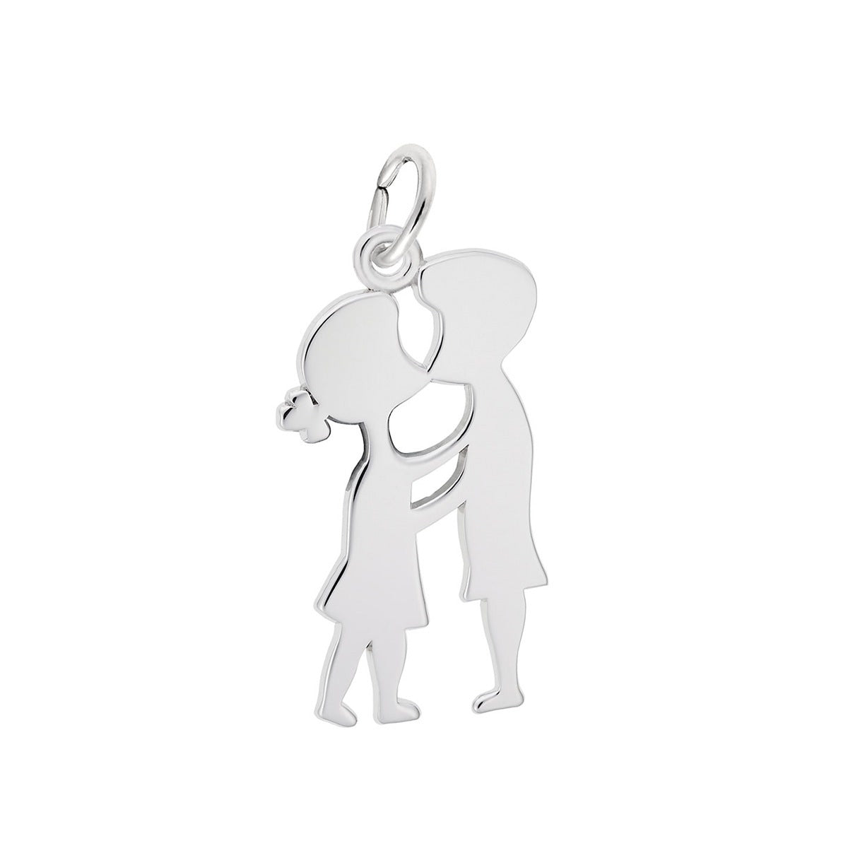 Boy And Girl Charm Sterling Silver