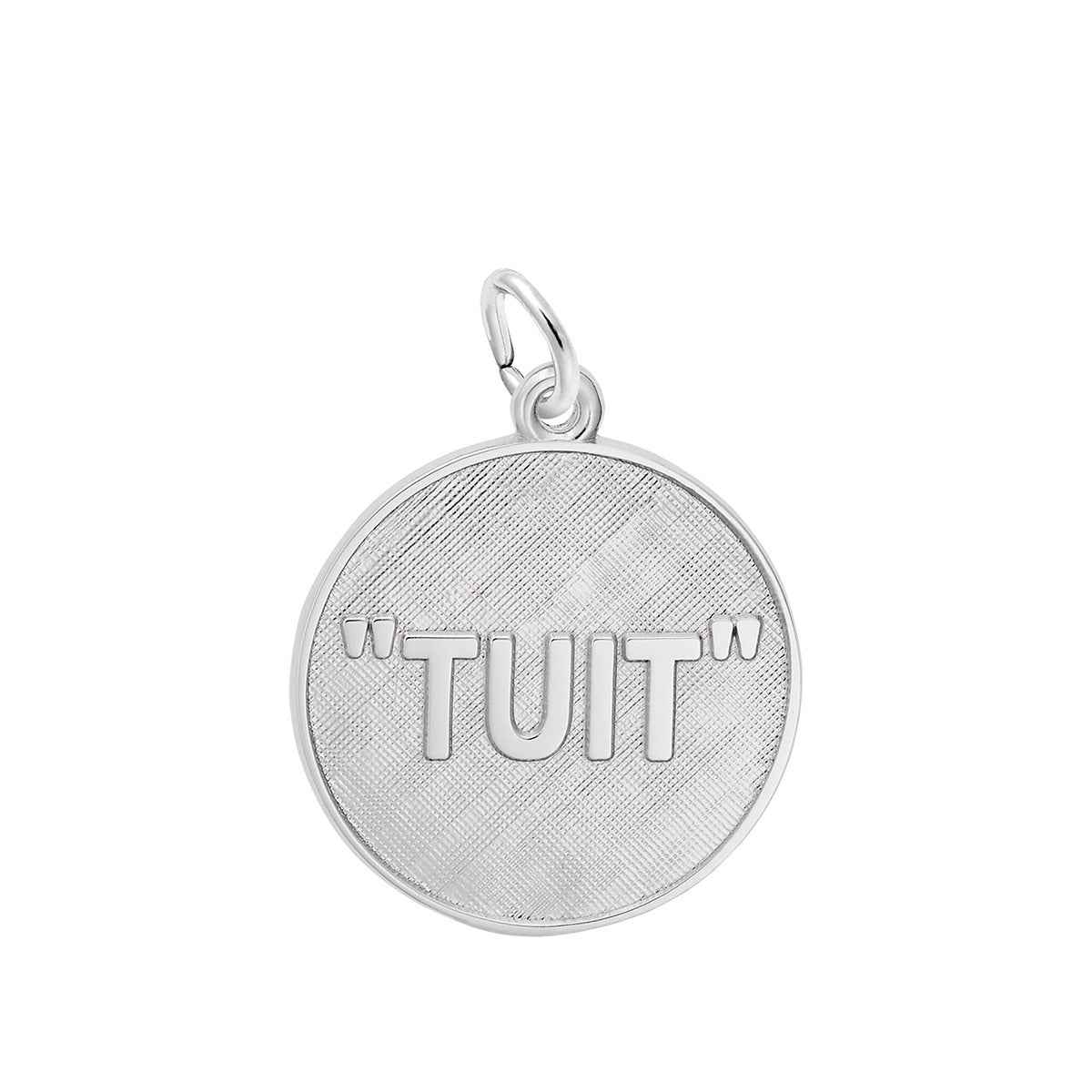 A Round Charm in Sterling Silver