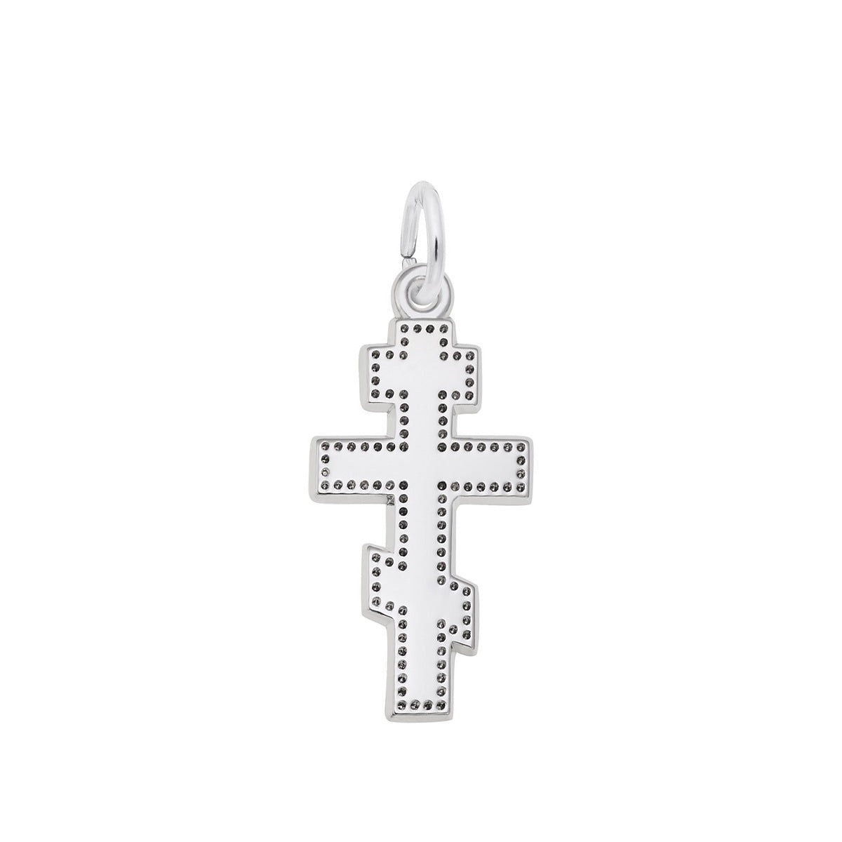 Greek Cross Charm Sterling Silver