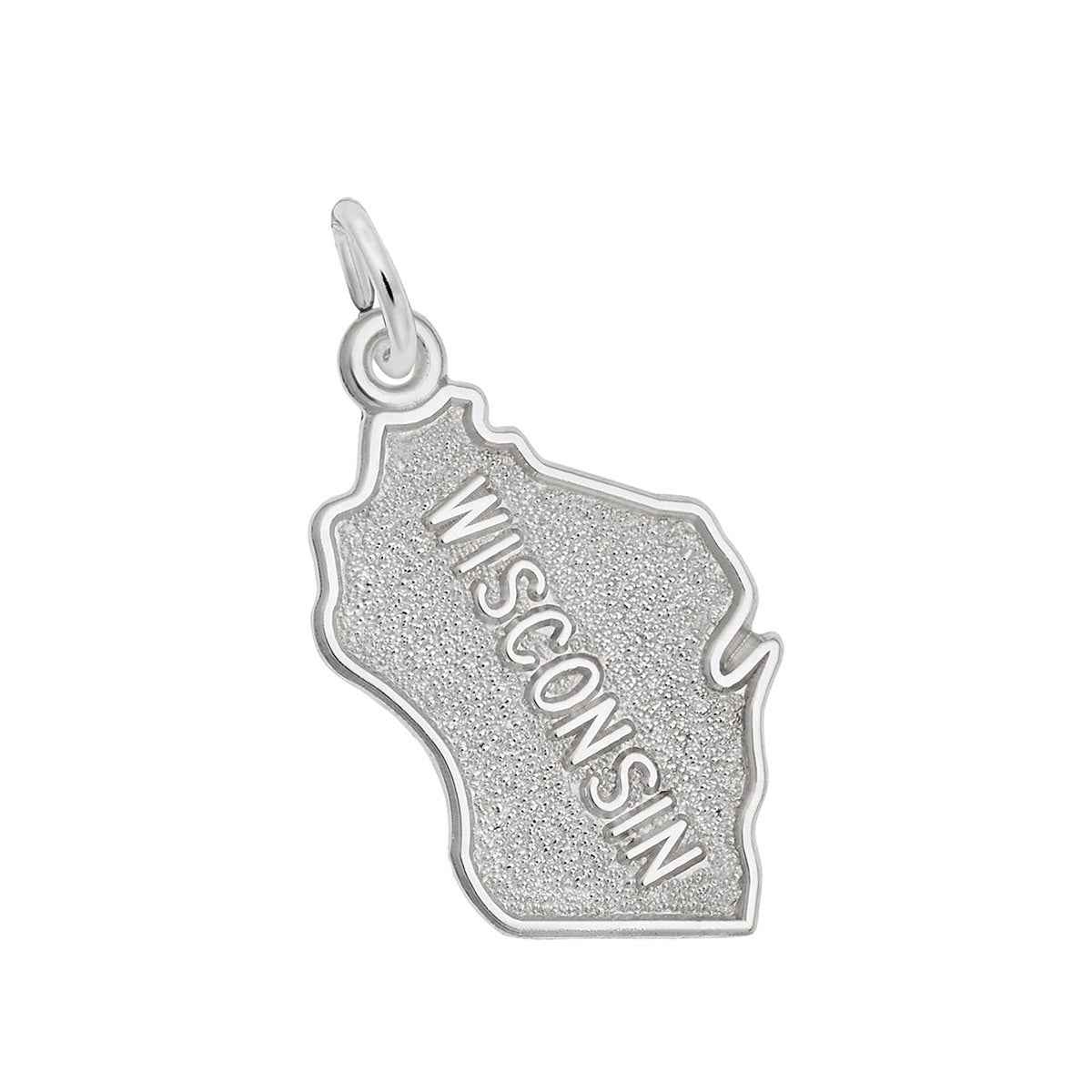 Wisconsin Charm in Sterling Silver
