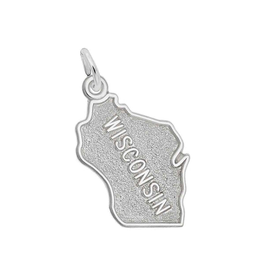 Wisconsin Charm in Sterling Silver