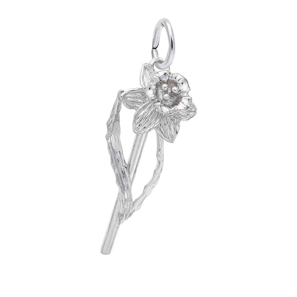Daffodil Charm in Sterling Silver