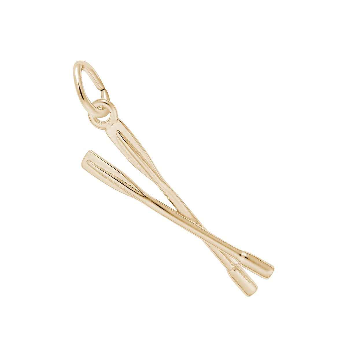 Crew Oars Charm in 14K Yellow Gold