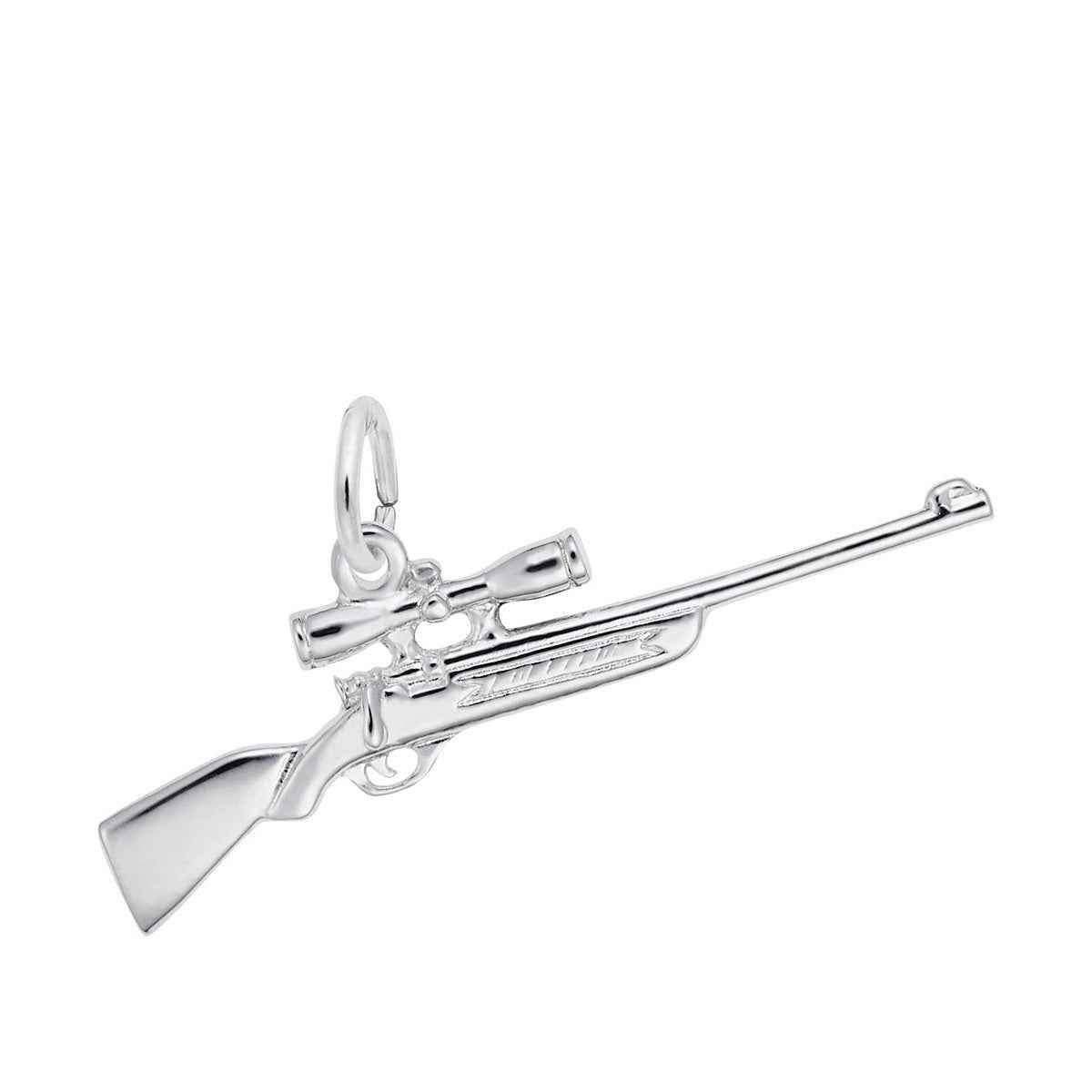 Rifle Charm in Sterling Silver