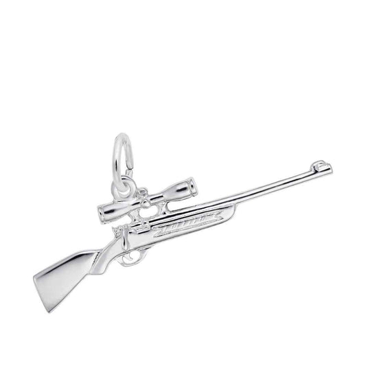 Rifle Charm in Sterling Silver