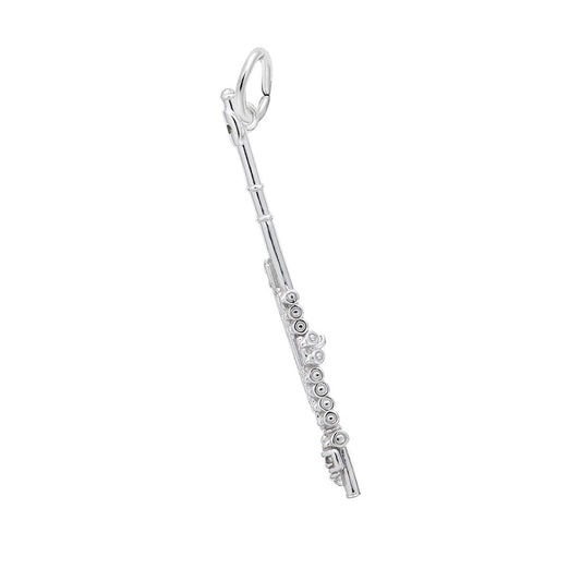 Flute Charm Sterling Silver
