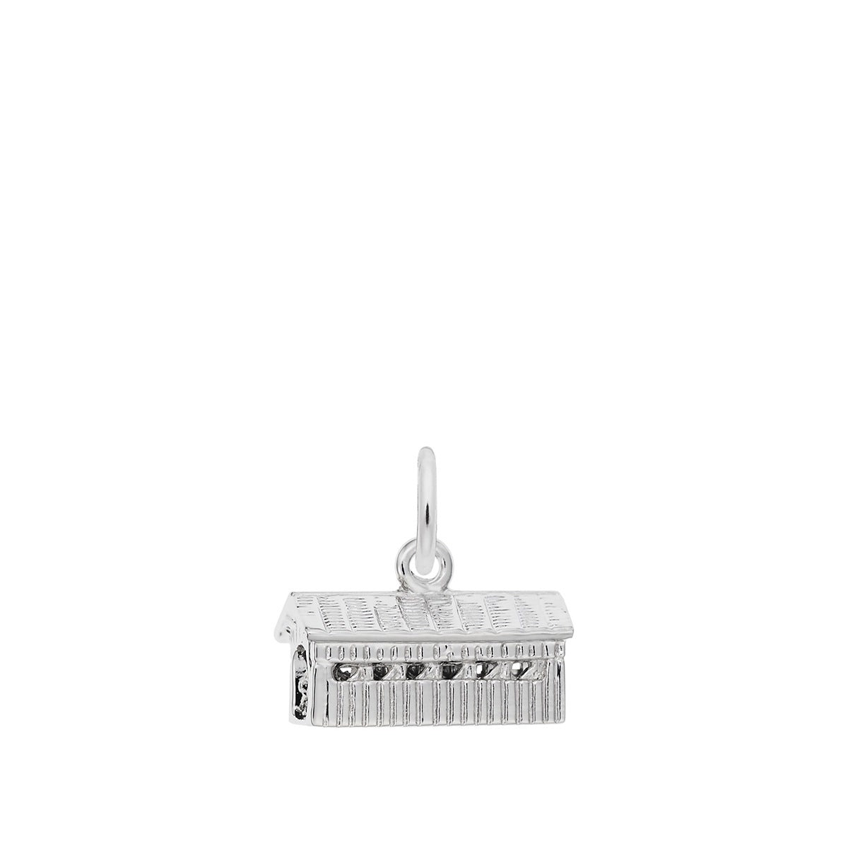 Covered Bridge Small Charm Sterling Silver