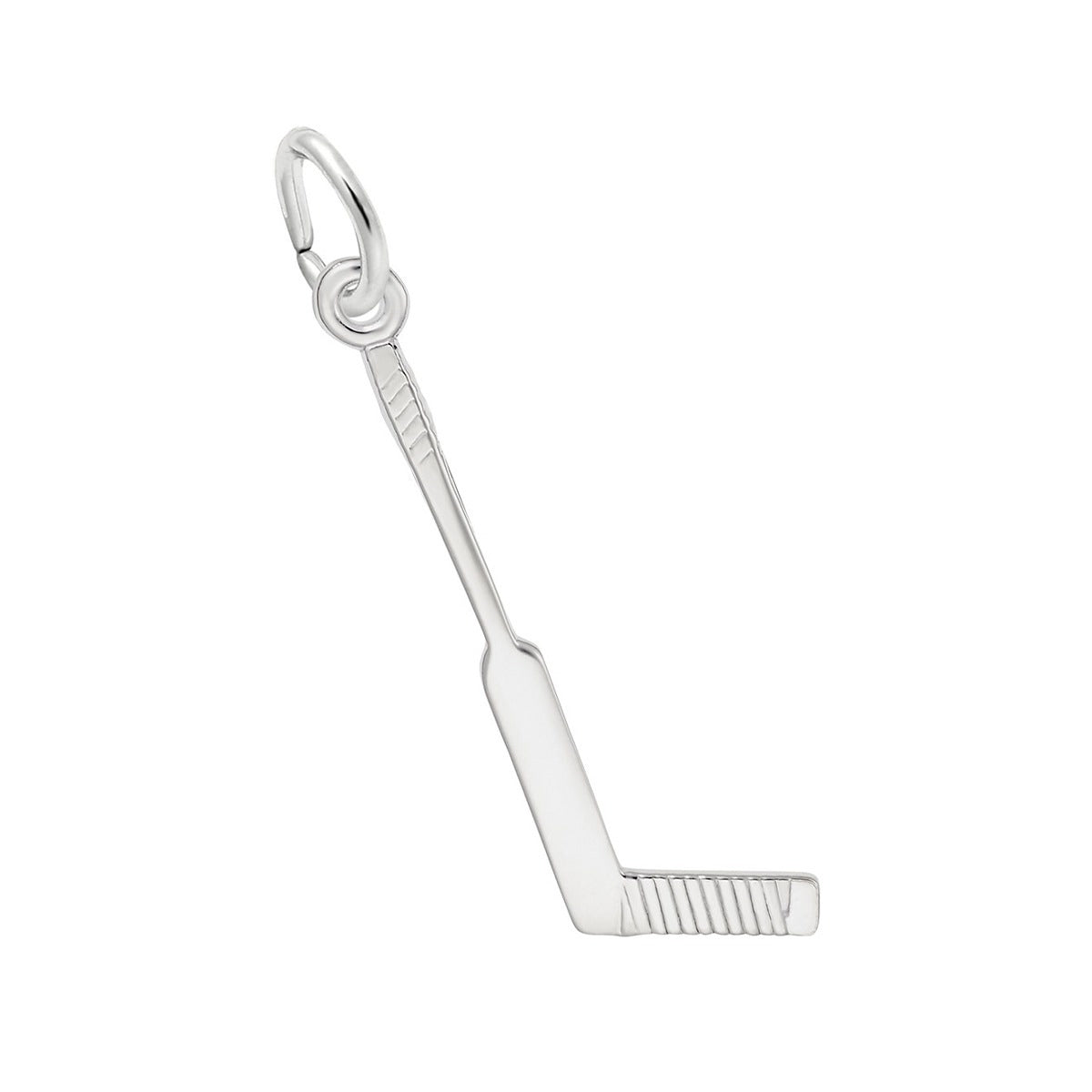 Goalie Stick Charm Sterling Silver