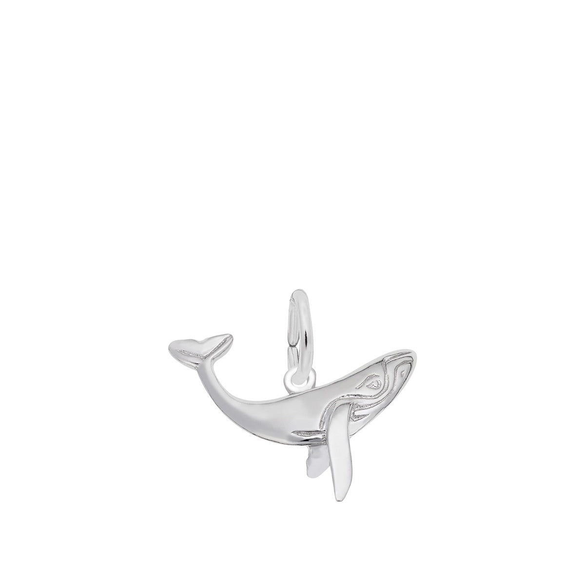 Whale Charm Sterling Silver